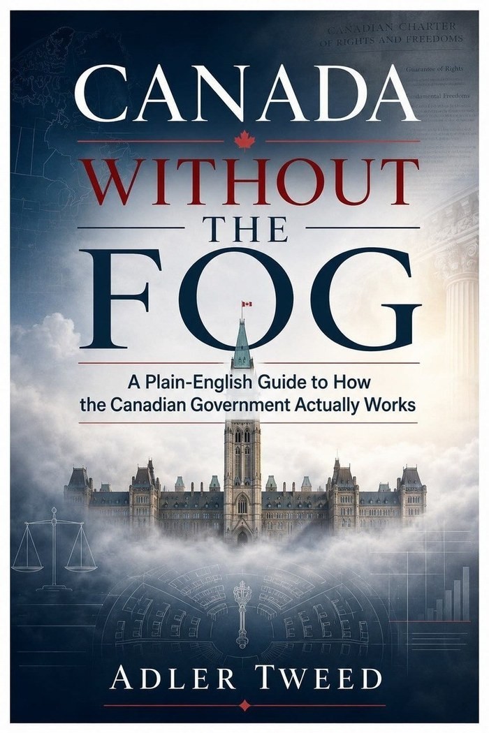 Canada Without the Fog book cover with Parliament Hill rising through mist